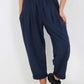Italian Pleated Cotton Trousers With Side Pockets
