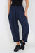 Italian Pleated Cotton Trousers With Side Pockets