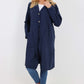 Italian Front Button Fastening Longline Cotton Cardigan