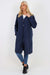 Italian Front Button Fastening Longline Cotton Cardigan