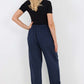 Italian Pleated Cotton Trousers With Side Pockets