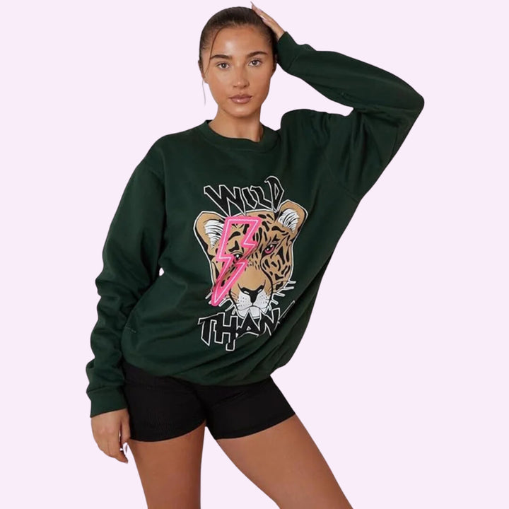 Wild Thang Tiger Print Sweatshirt