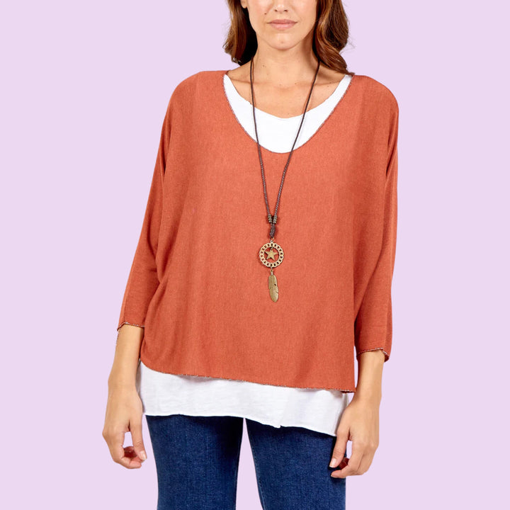 Necklace Double Layer Top