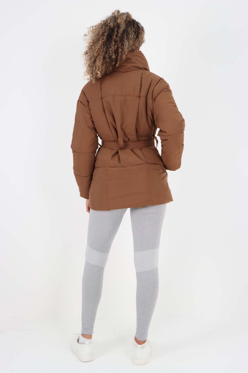 Italian Belted Hooded Jacket Coat