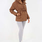Italian Belted Hooded Jacket Coat