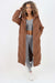 Italian Quilted Hooded Long Jacket Coat