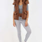 Italian Padded Pockets Hooded Gilet