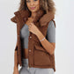 Italian Padded Pockets Hooded Gilet