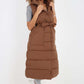 Italian Belted Hooded Long Gilet