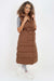 Italian Belted Hooded Long Gilet