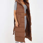 Italian Belted Hooded Long Gilet