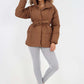 Italian Belted Hooded Jacket Coat