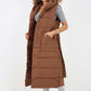 Italian Belted Hooded Long Gilet