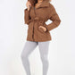 Italian Belted Hooded Jacket Coat