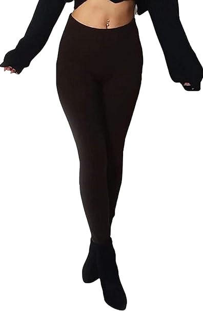 Full Length Plain Knitted Leggings