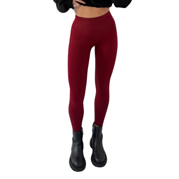 High Waist Ribbed Gym Legging