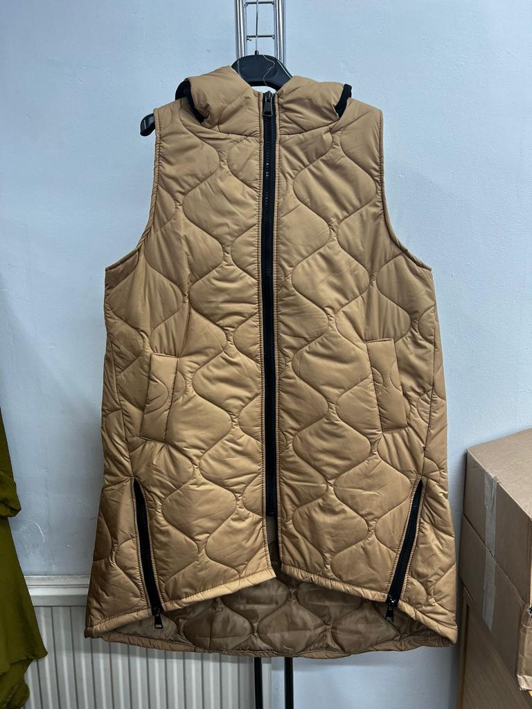 Italian Puffer Zip Up Polyester Gilet