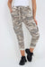 Italian Drawstring Camo Side Pockets Cargo Trousers