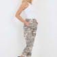 Italian Drawstring Camo Side Pockets Cargo Trousers