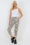 Italian Drawstring Camo Side Pockets Trousers