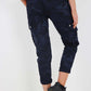 Italian Drawstring Camo Side Pockets Cargo Trousers