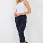 Italian Drawstring Camo Side Pockets Cargo Trousers