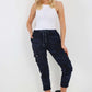 Italian Drawstring Camo Side Pockets Cargo Trousers