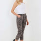 Italian Drawstring Camo Side Pockets Trousers