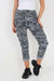 Italian Drawstring Camo Side Pockets Cargo Trousers