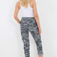 Italian Drawstring Camo Side Pockets Cargo Trousers