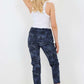 Italian Drawstring Camo Side Pockets Trousers
