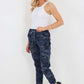 Italian Drawstring Camo Side Pockets Trousers