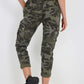 Italian Drawstring Camo Side Pockets Cargo Trousers