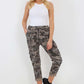 Italian Drawstring Camo Side Pockets Cargo Trousers