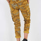 Italian Drawstring Camo Side Pockets Cargo Trousers