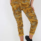 Italian Drawstring Camo Side Pockets Cargo Trousers
