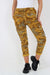 Italian Drawstring Camo Side Pockets Cargo Trousers