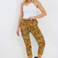Italian Drawstring Camo Side Pockets Cargo Trousers