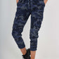 Italian Drawstring Camo Side Pockets Cargo Trousers