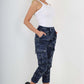 Italian Drawstring Camo Side Pockets Cargo Trousers