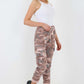 Italian Drawstring Camo Side Pockets Cargo Trousers