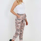 Italian Drawstring Camo Side Pockets Trousers