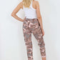 Italian Drawstring Camo Side Pockets Cargo Trousers