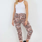 Italian Drawstring Camo Side Pockets Cargo Trousers