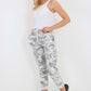 Italian Drawstring Camo Side Pockets Cargo Trousers