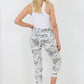 Italian Drawstring Camo Side Pockets Trousers