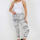 Italian Drawstring Camo Side Pockets Trousers