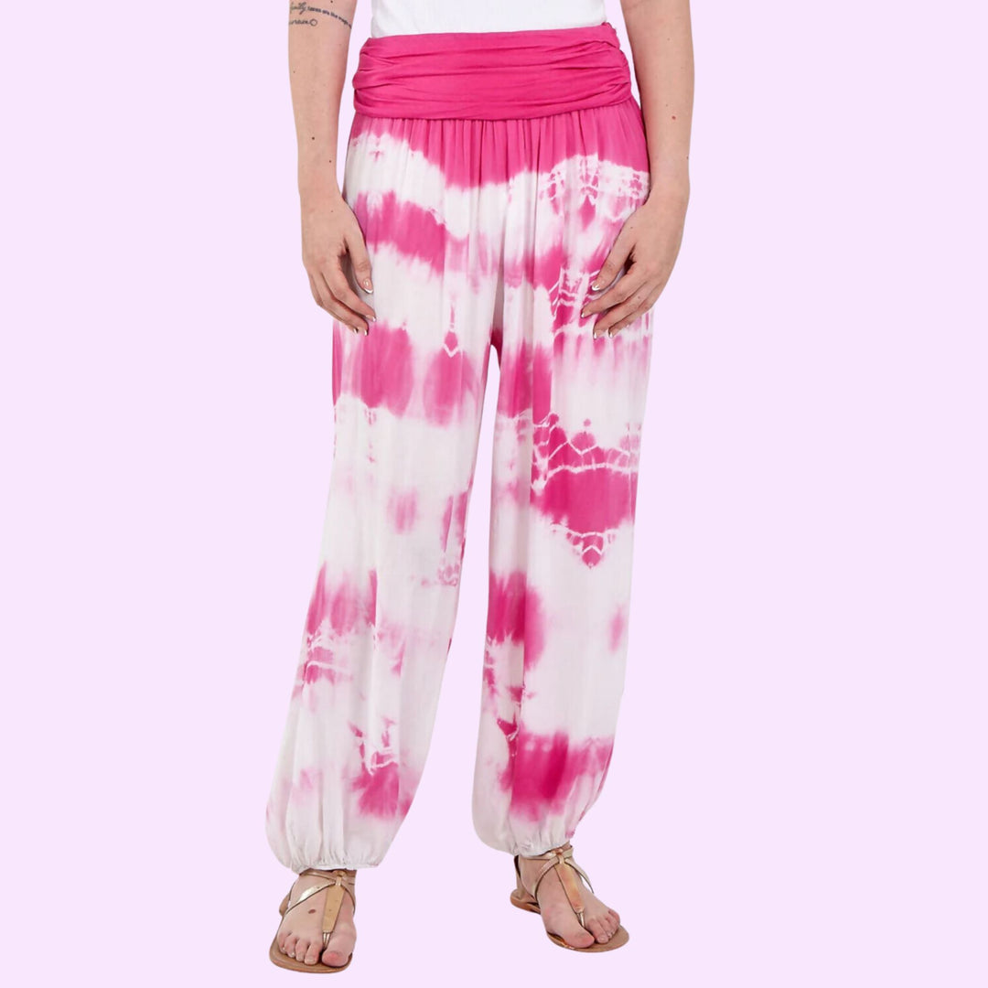 TIE DYE HAREM TROUSERS