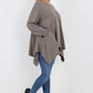 Italian Diagonal Pockets Cotton Tunic Top