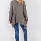 Italian Diagonal Pockets Cotton Tunic Top